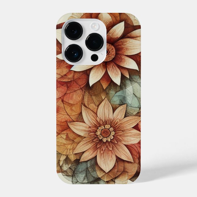 Beautiful floral mandala iphone case (Back)