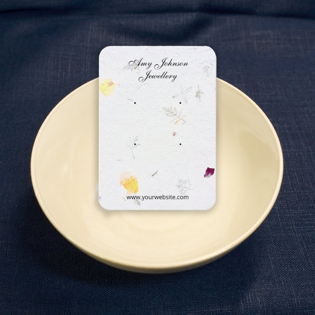 Beautiful Floral Paper Earrings Display Cards (Creator Uploaded)