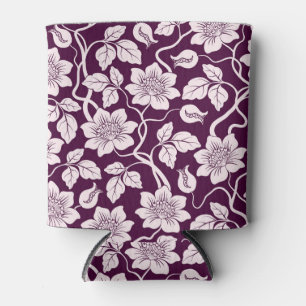 Beautiful Floral Pattern Can Cooler