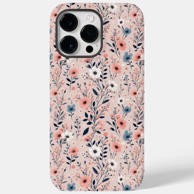 Beautiful Floral Pattern Case-Mate iPhone Case (Back)