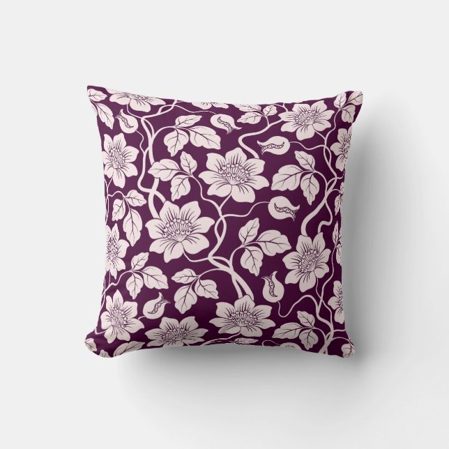 Beautiful Floral Pattern Cushion (Front)
