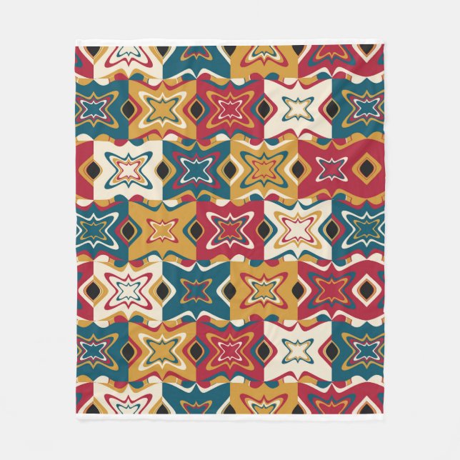 Beautiful Floral Pattern  Fleece Blanket (Front)
