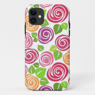 Beautiful Floral Pattern Roses Case-Mate iPhone Case