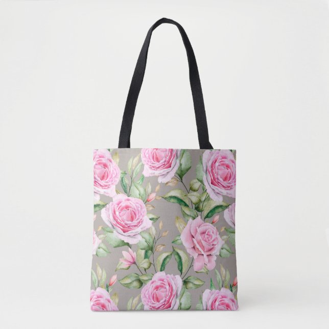 Beautiful Floral pattern Tote Bag (Front)