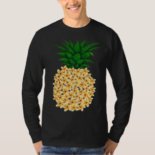 Beautiful floral pineapple men and women Hawaiian T-Shirt