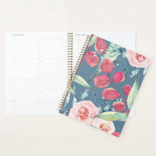 beautiful floral planner