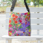Beautiful floral pretty colourful bag with name<br><div class="desc">Beautiful floral pretty colourful bag with name makes a perfect gift for your mum or grandma for Christmas. Colourful floral pattern for every day, Chic trendy modern and stylish flower theme and botanical artwork in pink, purple, coral, red, green, blue, yellow, orange. Cute and pretty picture designed for you. Please...</div>