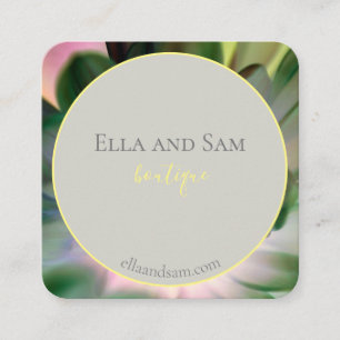 Beautiful Floral Print Business Card