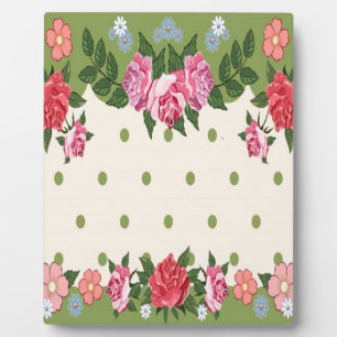 Beautiful Floral Pttern Plaque