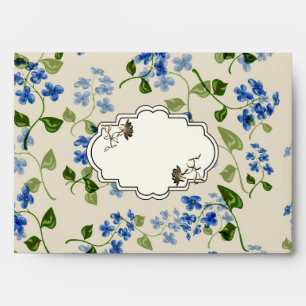 Beautiful floral seamless pattern forget-me-not bl envelope