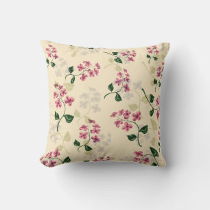Beautiful floral seamless pattern forget-me-not pi cushion