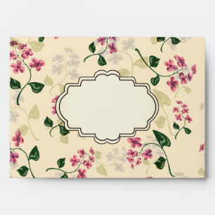 Beautiful floral seamless pattern forget-me-not pi envelope