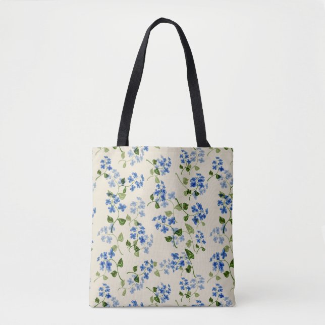 Beautiful floral seamless pattern tote bag (Front)