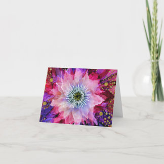 Beautiful floral starburst card