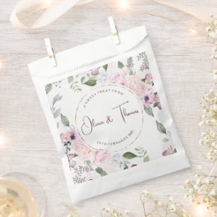 Beautiful Floral Sweet Treat Favour Bags