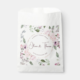 Beautiful Floral Sweet Treat Favour Bags