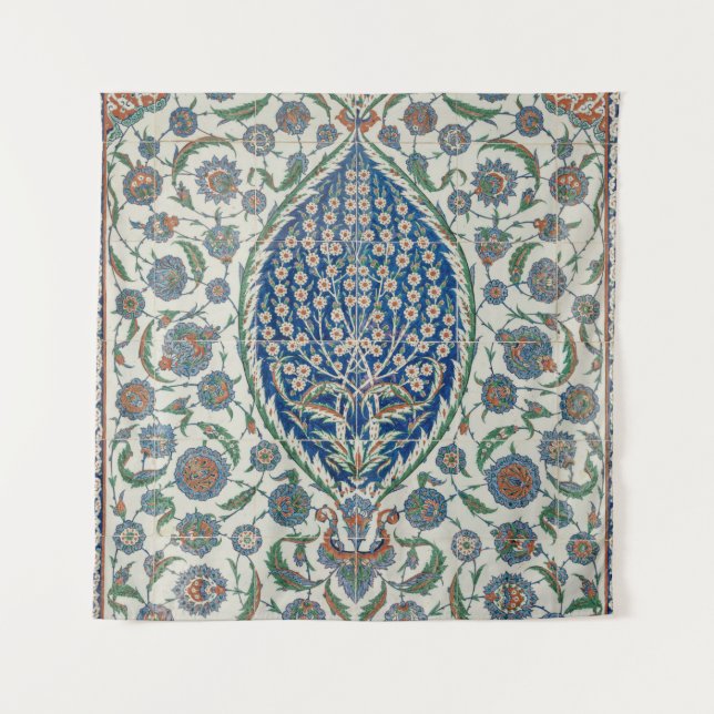 BEAUTIFUL FLORAL TEXTILE TAPESTRY (Front)