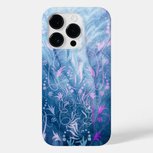 Beautiful Floral Textures In Soft Blue Tones Case-Mate iPhone 14 Pro Case