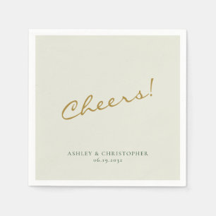 Beautiful Floral Watercolor Sage Wedding Napkin