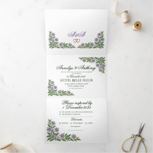 Beautiful Floral Wedding invitation