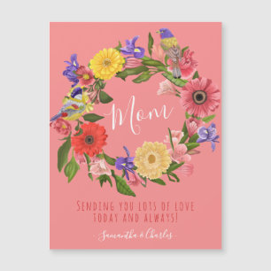 Beautiful Floral Wreath Happy Mother's Day Card