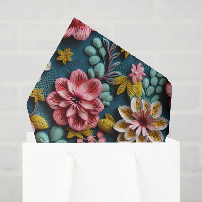 Beautiful Florals  Tissue Paper (Gift Bag)