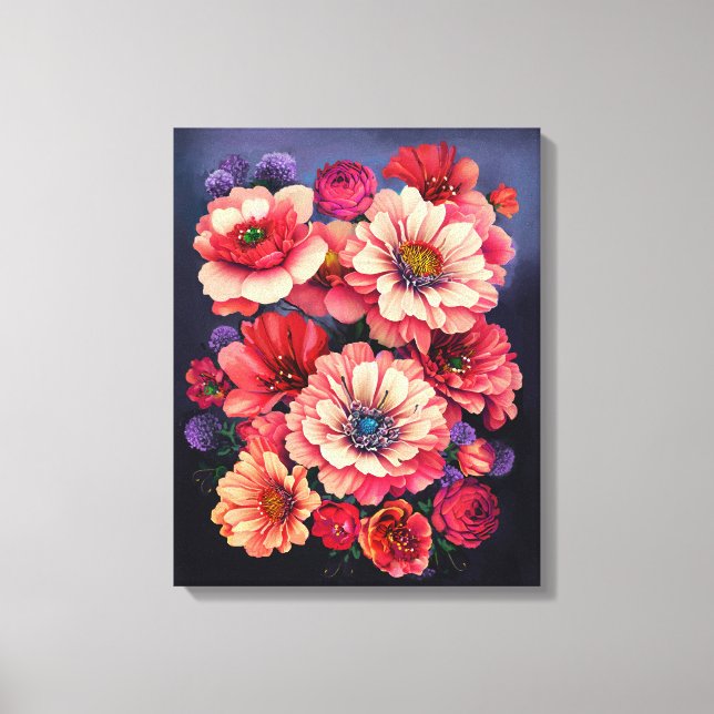 Beautiful FloralStretched Canvas Print (Front)