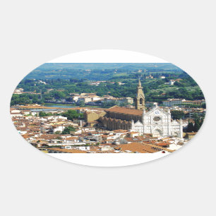 Beautiful Florence Oval Sticker
