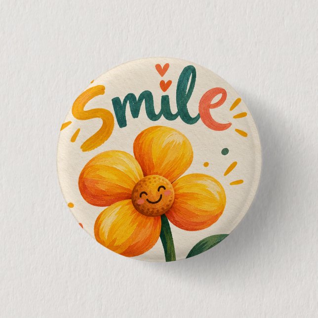beautiful flower button  (Front)