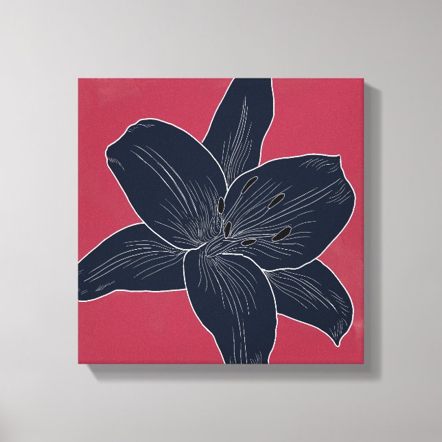 Beautiful Flower Design Lily No. 3 Canvas Print (Front)