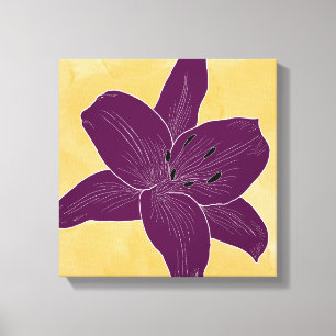 Beautiful Flower Design Lily No. 4 Canvas Print