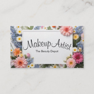 Beautiful Flower Frame   Nature Business Card