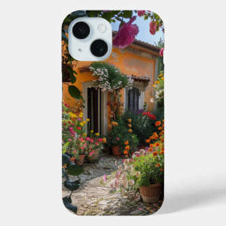 Beautiful Flower Garden in Spring iPhone 15 Case