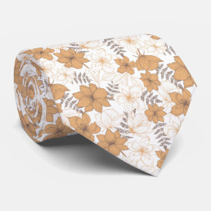 Beautiful Flower Garden Neck Tie