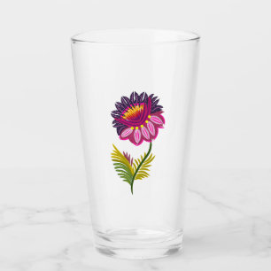 Beautiful flower glass