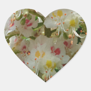 Beautiful Flower Heart Sticker