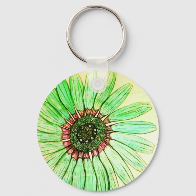 Beautiful Flower Key Ring (Front)