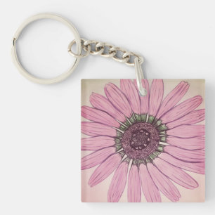 Beautiful Flower Key Ring