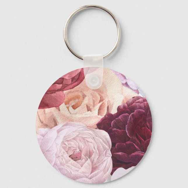 Beautiful flower keychain (Front)