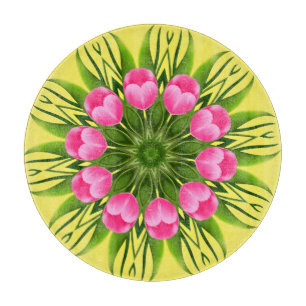 Beautiful Flower Mandala Design-79358 Cutting Board