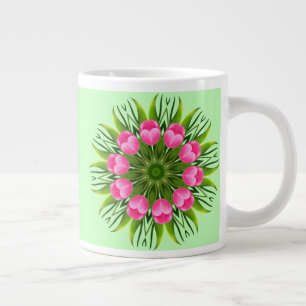 Beautiful Flower Mandala Design-79358 Large Coffee Mug