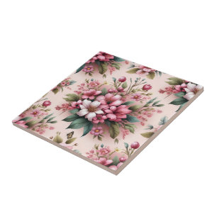 Beautiful Flower Pattern Tile