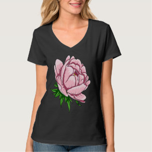 Beautiful Flower Peony Floral Pink Peonies T-Shirt