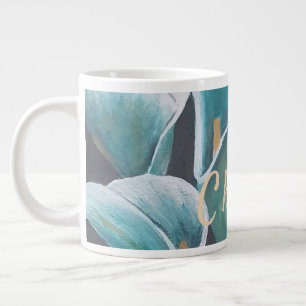 Beautiful Flower Personalised Large Coffee Mug