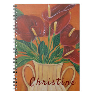 Beautiful Flower Personalised Notebook