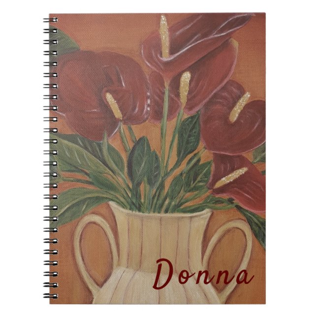 Beautiful Flower Personalised    Notebook (Front)