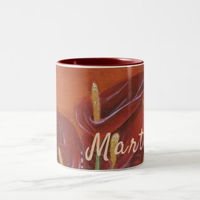 Beautiful Flower Personalized Mug (Center)