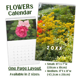 Beautiful Flower Photo long -  Calendar