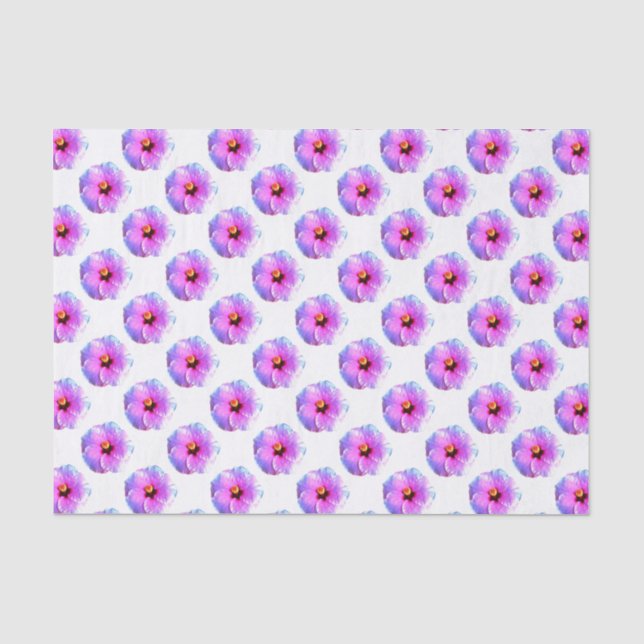 Beautiful Flower Pink  10lb Tissue Paper White (Front)