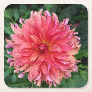 Beautiful Flower Square Paper Coaster